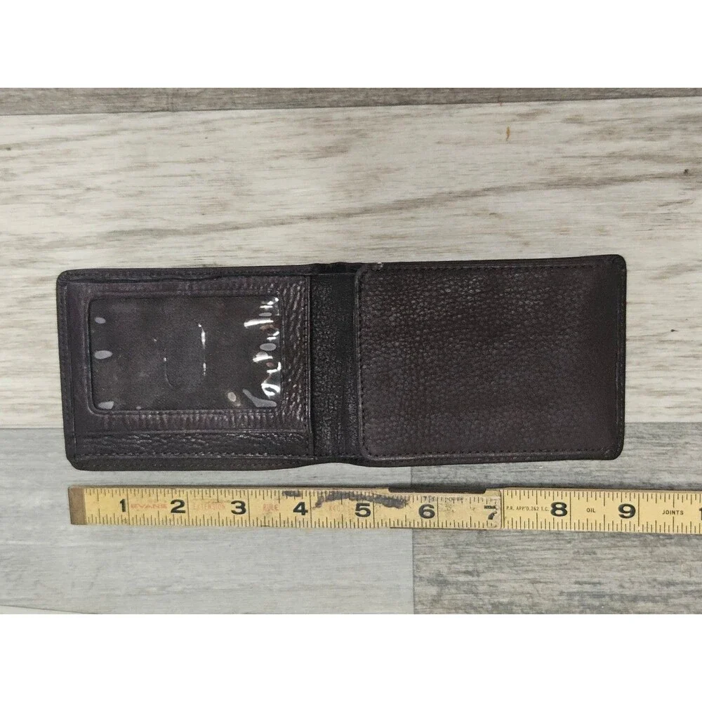 Fossil Traveler Mens bi-fold wallet brown leather